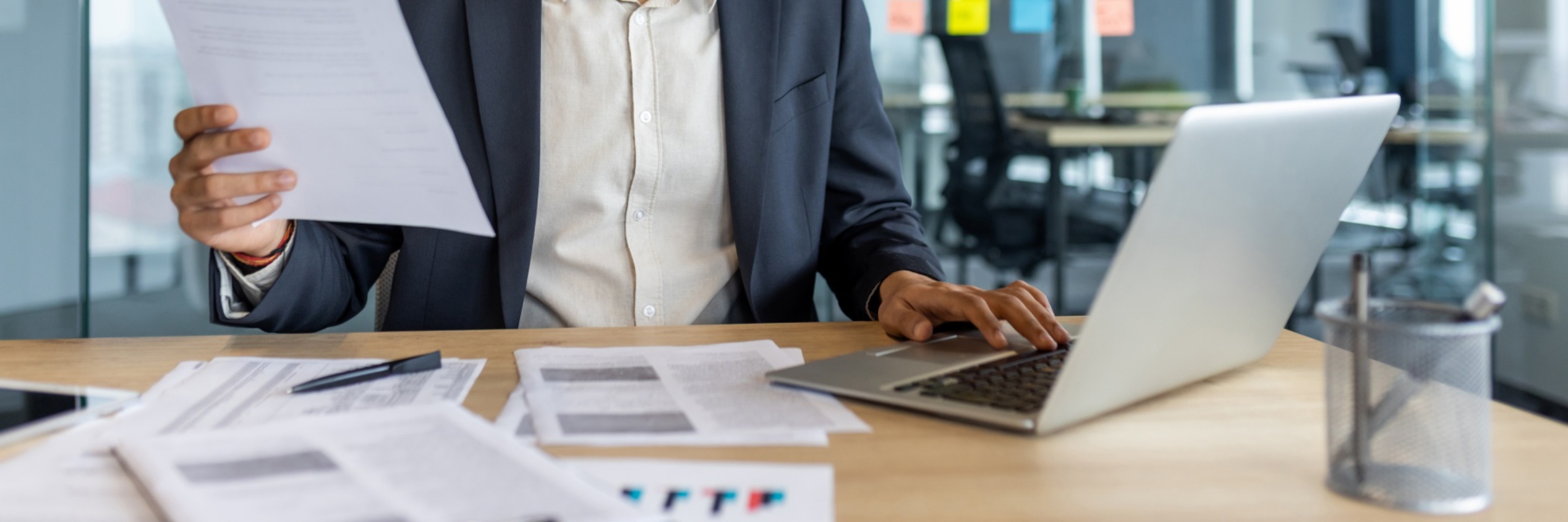 man working for MSP provider for small businesses