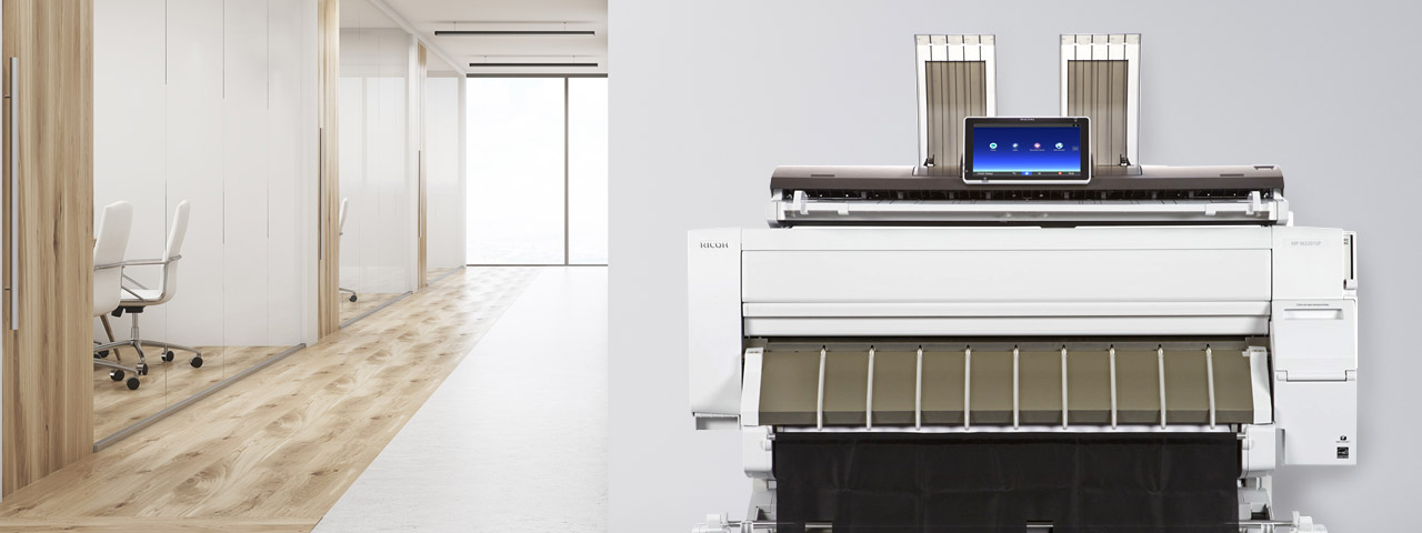 Ricoh Large Format System in an open Chicago office setting Large Format Printers in Chicago