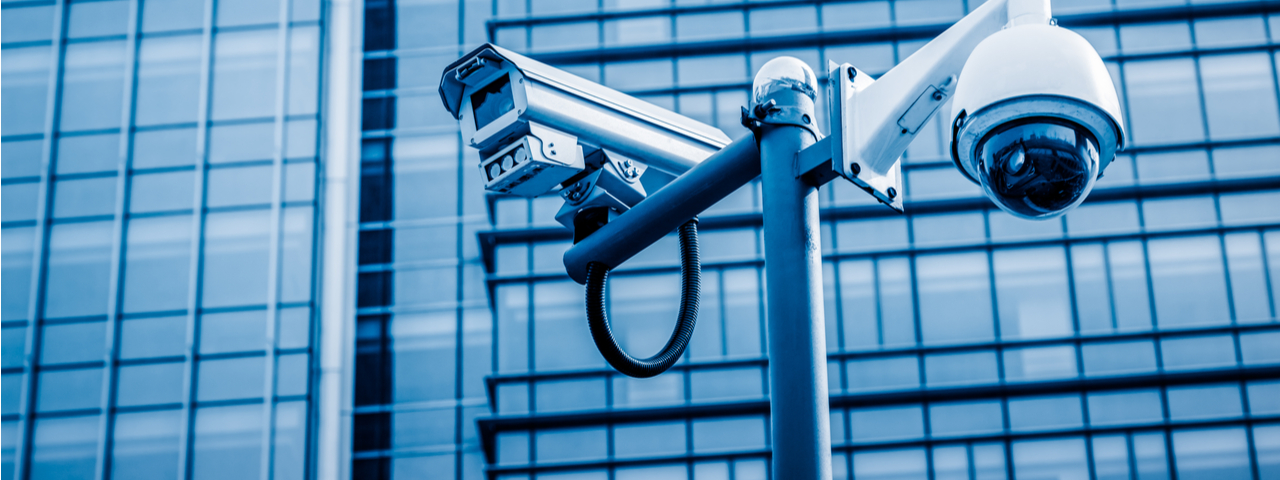 CCTV Camera front of office building